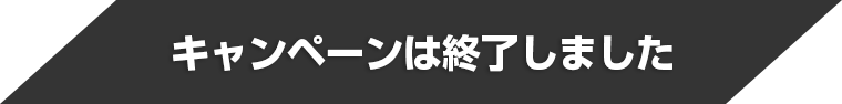 キャンペーンは終了しました
